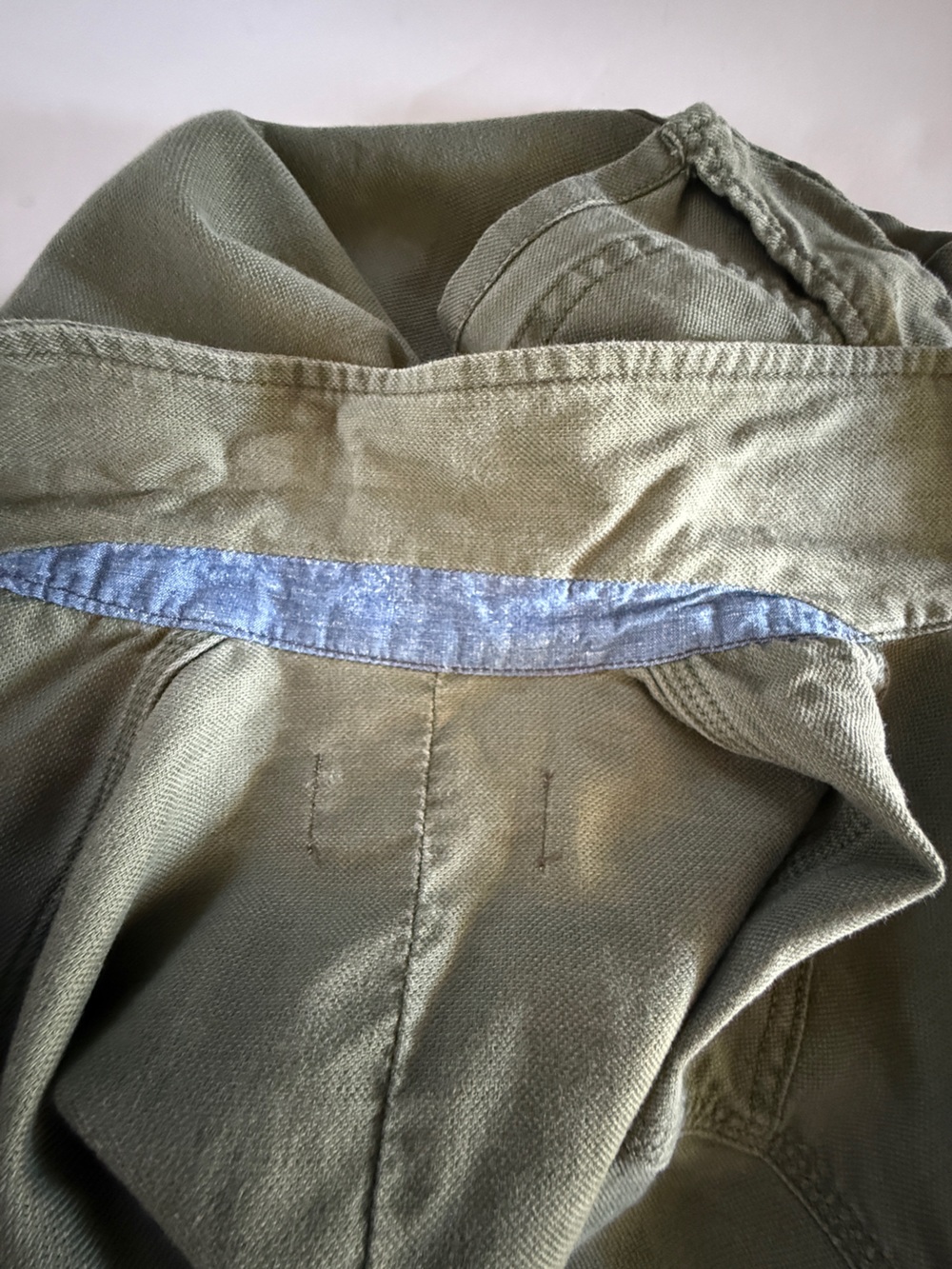 THE GREAT army green jacket utility chore coat style lightweight size 1 small - Picture 14 of 15